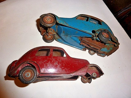 Ancien jouet voiture tole - ancien,