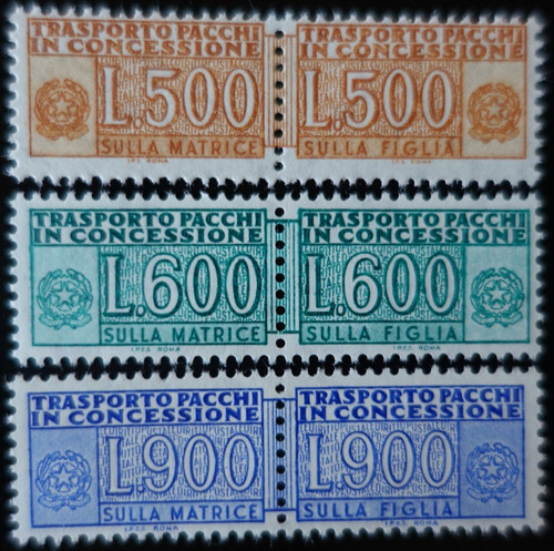 Timbres italie colis - timbres,