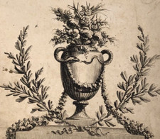 Ancienne gravure vase