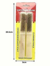 X 2 Brosses en Acier Manche En