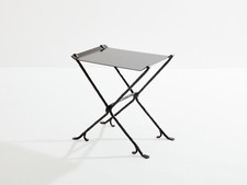 Garouste & Bonetti table d’appoint Isis fer forgé martelé signée 1987