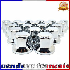 20 x 32 mm Plastique Chrome Ecrous de Roue Cache-Boulons Camion Remorque