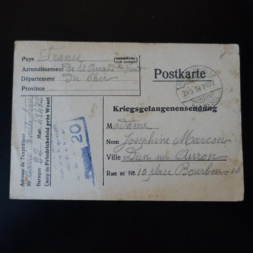 Ww1 camp friedrichsfeld - ww1,