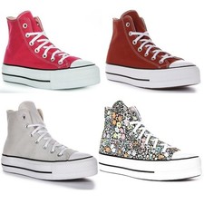 Converse Chuck Tailleur Tout Étoile Floral Femmes Plateforme Haute Chaussures UK