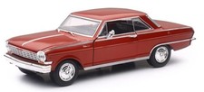 NEWRAY, CHEVY Nova SS 1964 rouge, échelle 1/25, NEW71823A