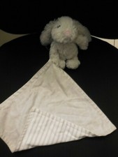 32/ doudou lapin gris mouchoir