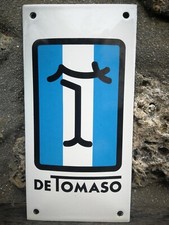 Plaque émaillée DE TOMASO Enamel Sign no ferrari ac cobra ford mustang