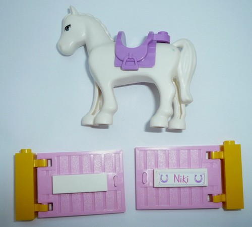 Lot lego friends cheval blanc - cheval,