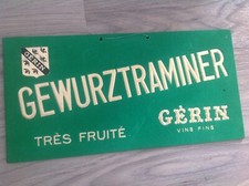 TRES RARE ANCIEN CARTON VINS FIN GERIN GEWURZTRAMINER