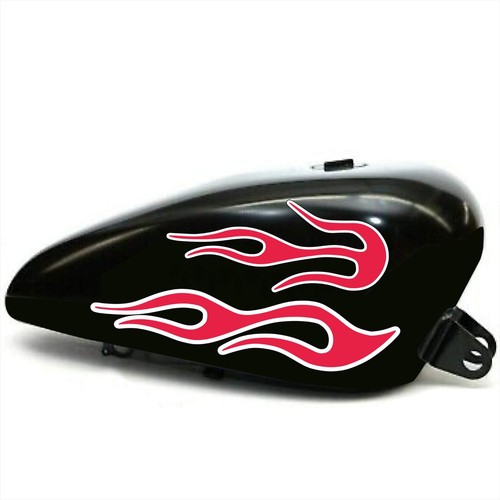 Kit autocollants moto - 6,