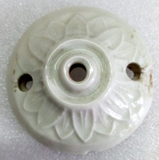 Passe Fil, Plafonnier Rosace en Porcelaine, Art Déco N°11