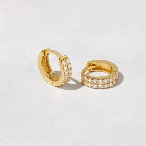 Rond imitation diamant row - imitation, 2-row