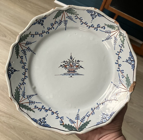 Belle assiette faïence - belle,