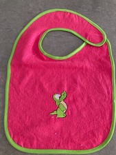bavoir enfant éponge rose