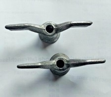 Écrous papillon vélo ancien DFV GOLIATH ALUMINIUM wingnuts alloy old bike