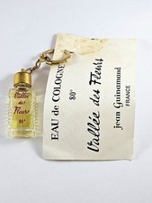 PORTE-CLES - Eau de Cologne JEAN GUINAMAND - Miniature Verre, Pleine - RARE 1960