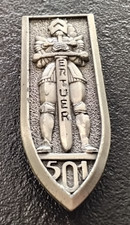 Insigne Militaire Guerre Indochine 501èm Rgt Chars Combat A.Bertrand Atlas (C11)