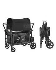 VEVOR Poussette Chariot 4 Enfants Pliable à Quatre Roues 150 kg pour Camping