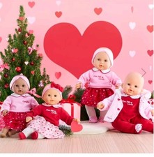 pyjama Rouge Petales De Coeurs,corolle 36cm