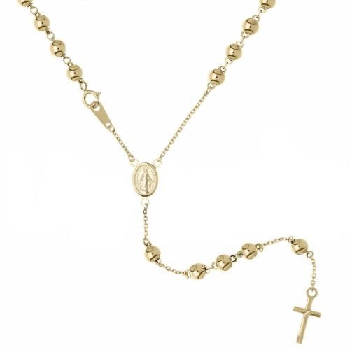 Collier pendentif chapelet - collier, or