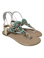 BUFFALO Tong Dames Sandales T EU 38 blanc cassé style décontracté