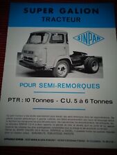 PUB ANCIENNE SIMPAR CAMION , TRACTEUR  Brochure prospekt