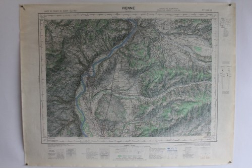 Ancienne carte ign givors - carte,