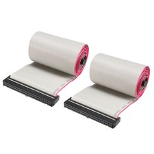 2pcs Ruban gris Câble broches