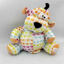 Doudou mousse chien blanc coeurs BABYMOOV - 34419