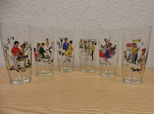 Verres bar rockabilly - de,