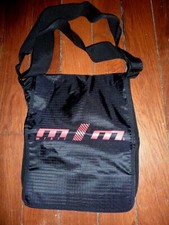 VERITABLE SAC BESACE DE MARQUE MIKLI IMPRESSION PETIT CARRES NOIRS  35X26 CM