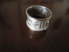 Bague Touareg argent massif bijou ethnique 