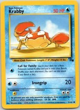 Pokemon Krabby 51/62 Fossil