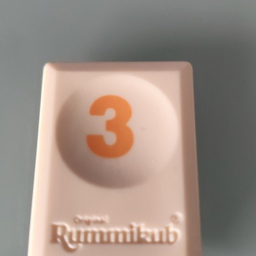 Tuile chiffre orange pièce - ,