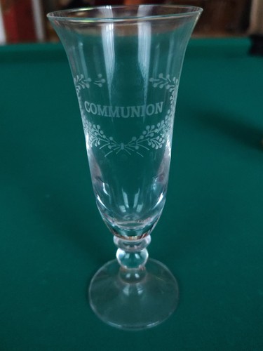 Verre communion à pied - verre, de