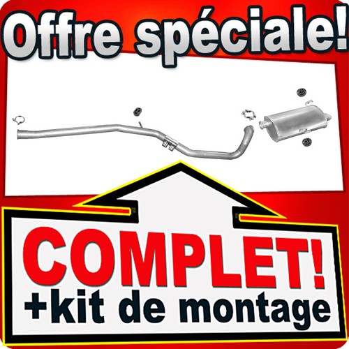 Ligne pot échappement pour - pot,