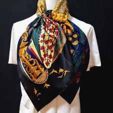 RARE VINTAGE foulard en soie