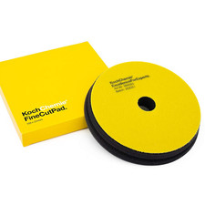 Koch-Chemie Fine Cut Pad 125 x 23 mm Jaune – Tampon de Polissage Medium