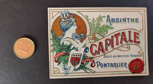 Ancienne rare étiquette - ancienne, et