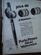 IDEAL WATERMAN + BYRRH + VOCALION ORCHESTRELLE THE AEOLIAN CIE ILLUSTRATION 1929