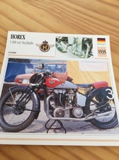 Horex 1000 cm3 bicylindre 1935 Carte moto Collection Atlas Allemagne
