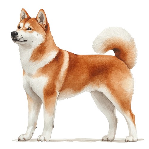 Autocollants akita inu - 2, x