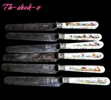 Couteaux manches porcelaine - couteaux,