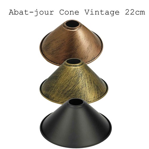 Vintage métal abat - en, abat-jour