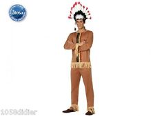 Déguisement Homme Chef INDIEN marron S costume Western Cowboy NEUF Pas cher