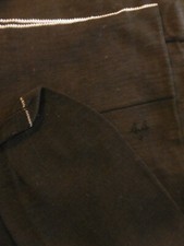 Paire de bas couture 1920-30 fil d'écosse noir (4)