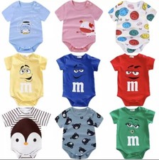 Barboteuse 100 %￼ Coton Pour nouveau-né fille et garçon￼ Design Animé