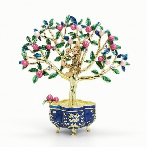 Statuette arbre avec singe - d'arbre,