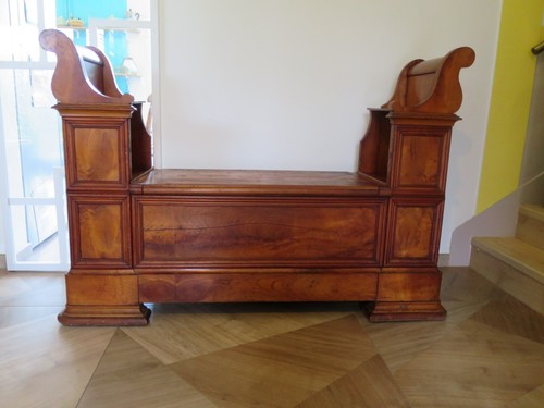 Ancien banc coffre - -, style