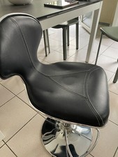 Tabouret haut pour bar cuisine fixe pivotant réglable avec dossier